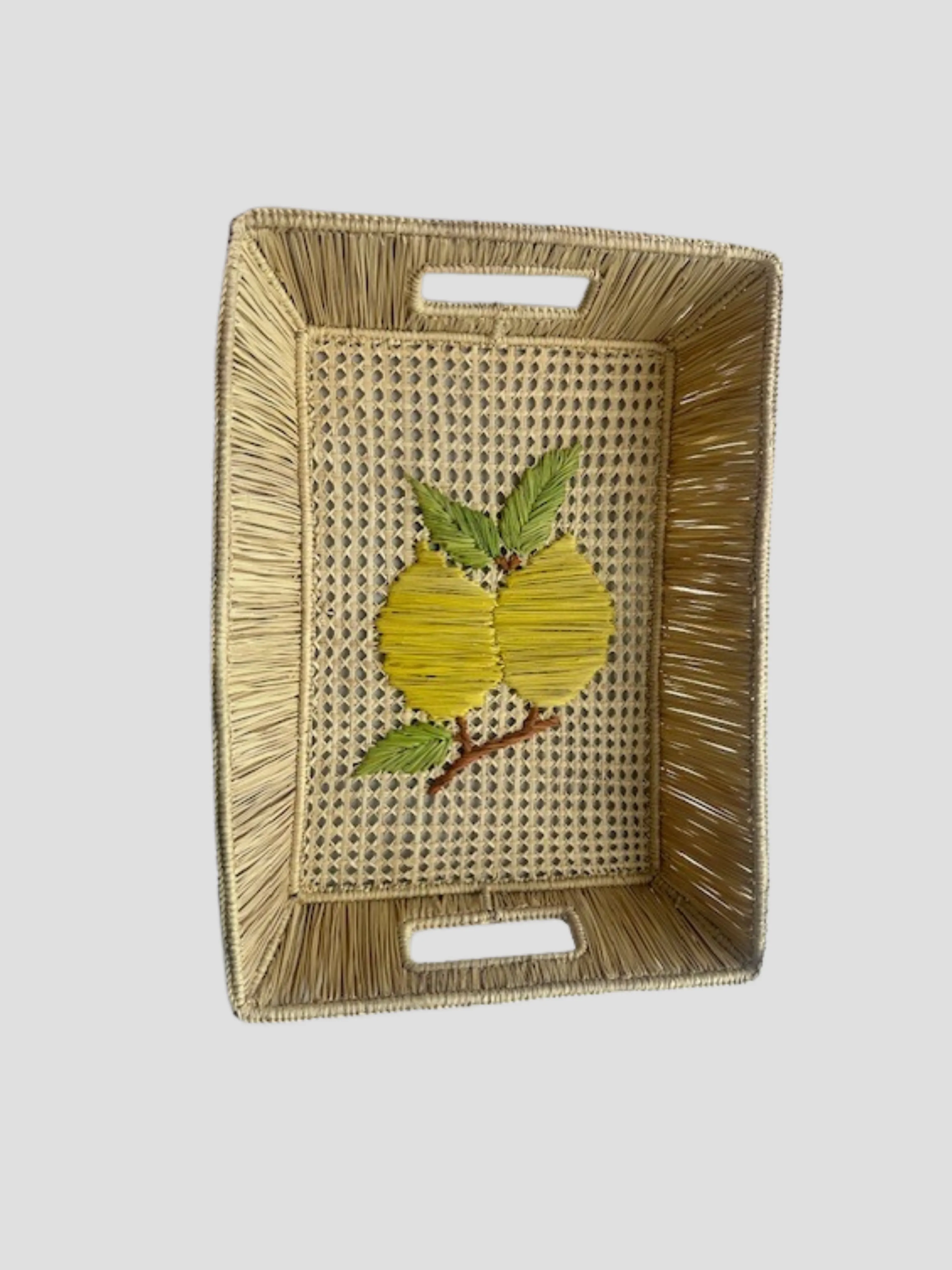 Hand Woven Lemon Basket