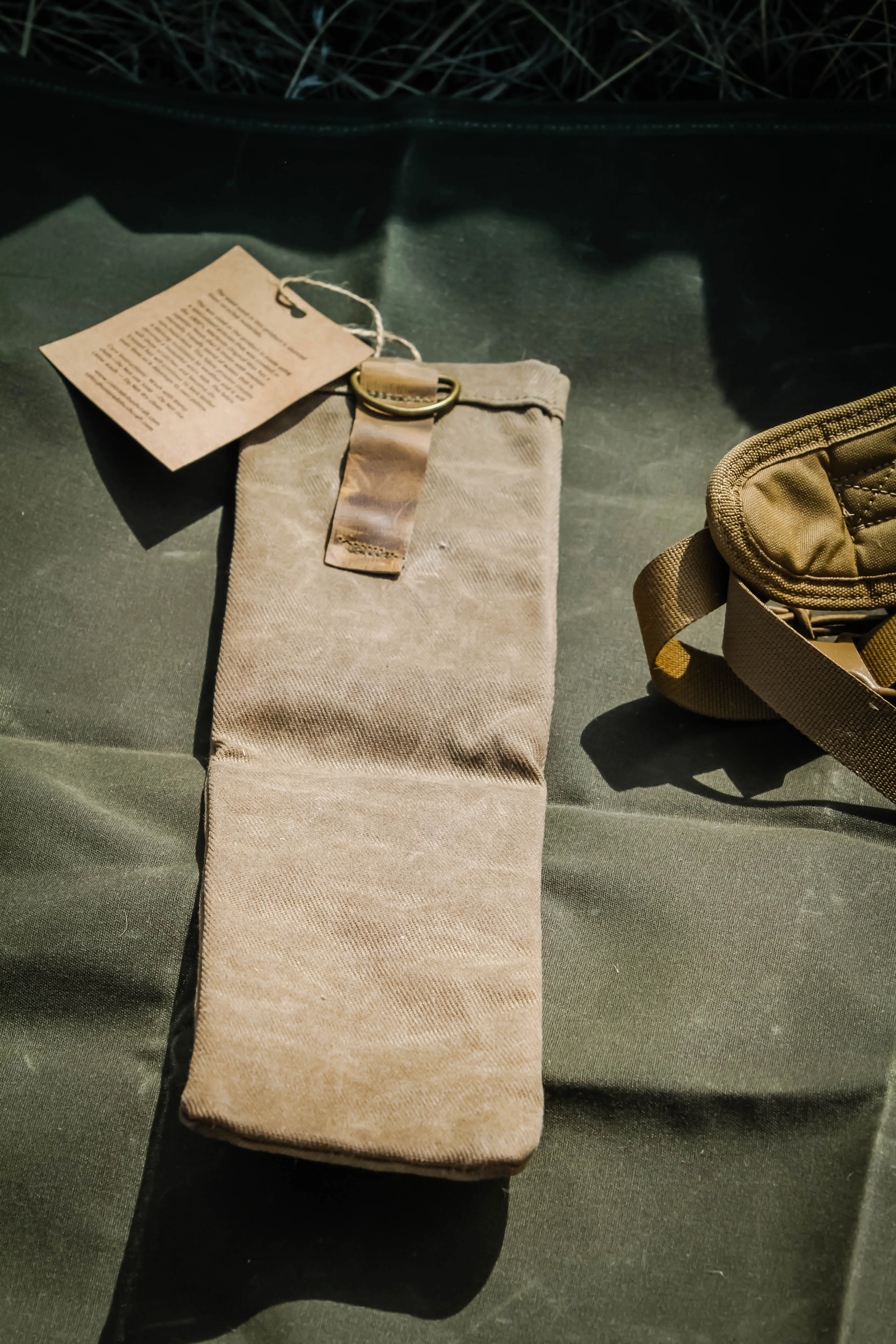 Handmade Waxed Canvas Bushcraft Folding Saw Sheath Pouch Silky