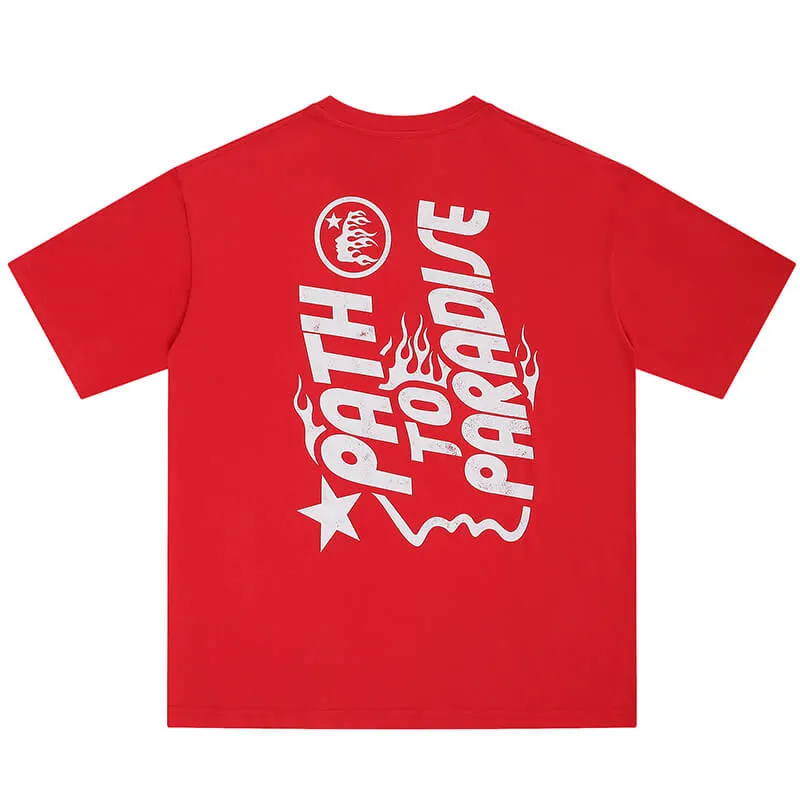 Hellstar Studios Jesus Emblem T-Shirt Red