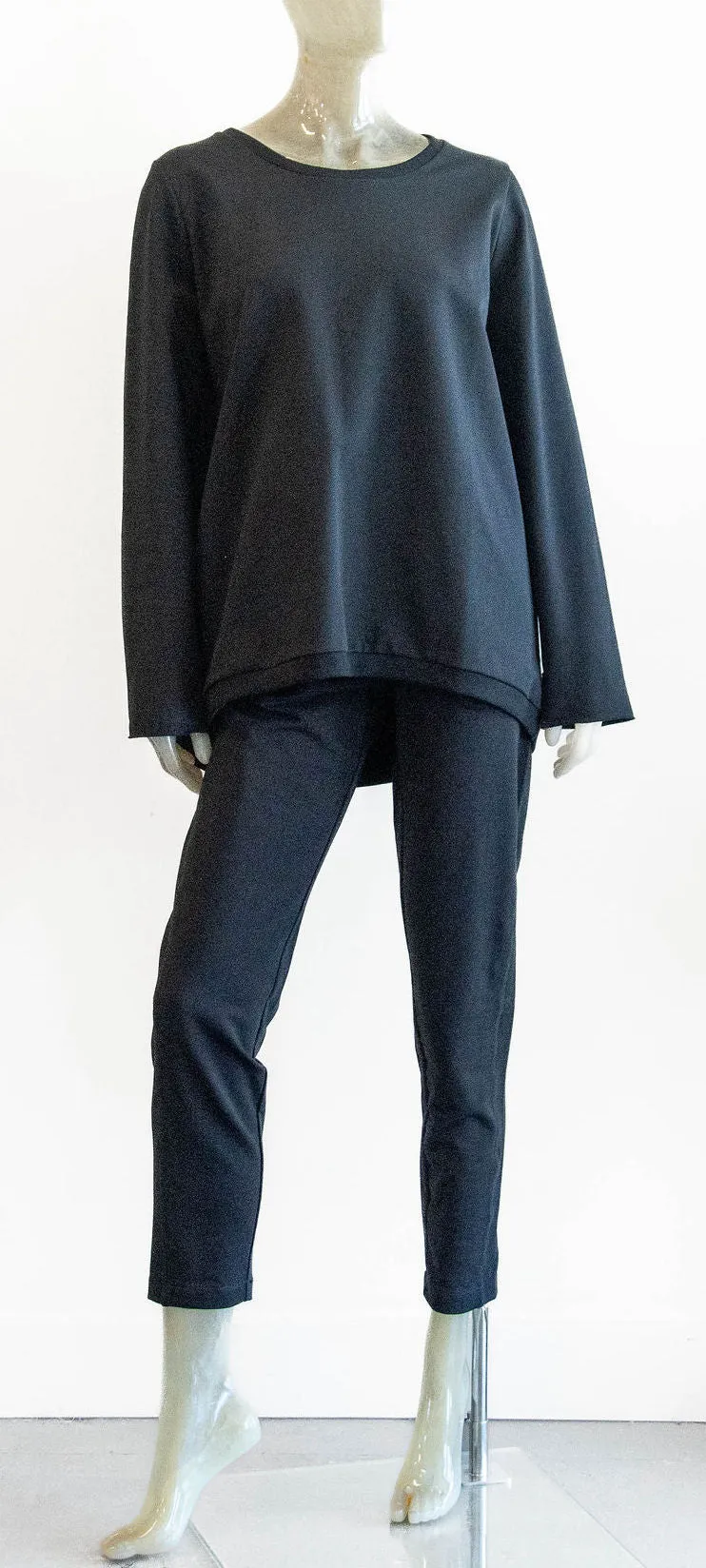 Henriette Steffensen Long Black Sweatshirt