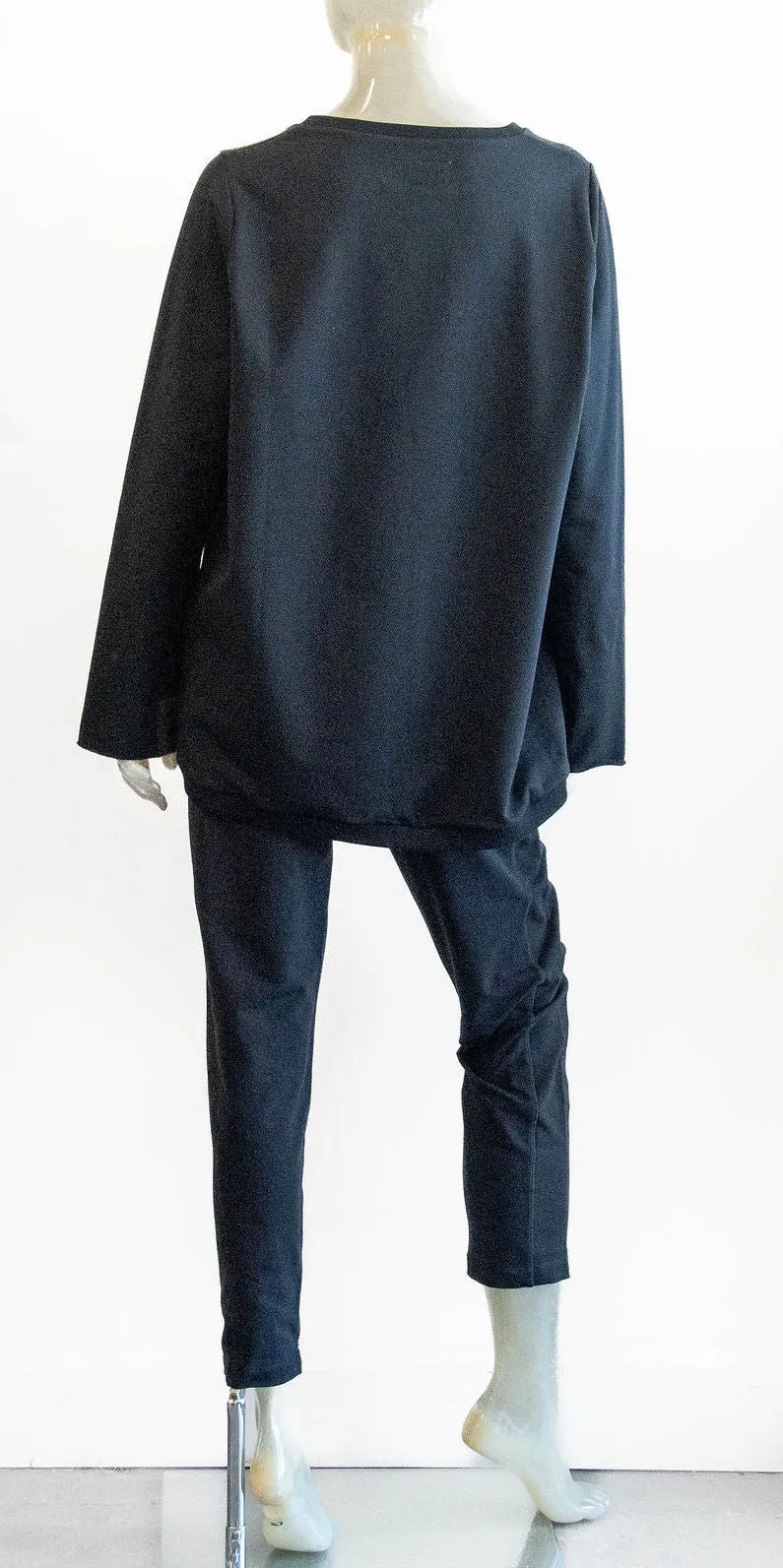Henriette Steffensen Long Black Sweatshirt