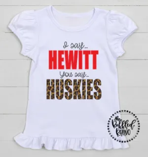 I Say...You Say Ruffle Tee (Any Team)