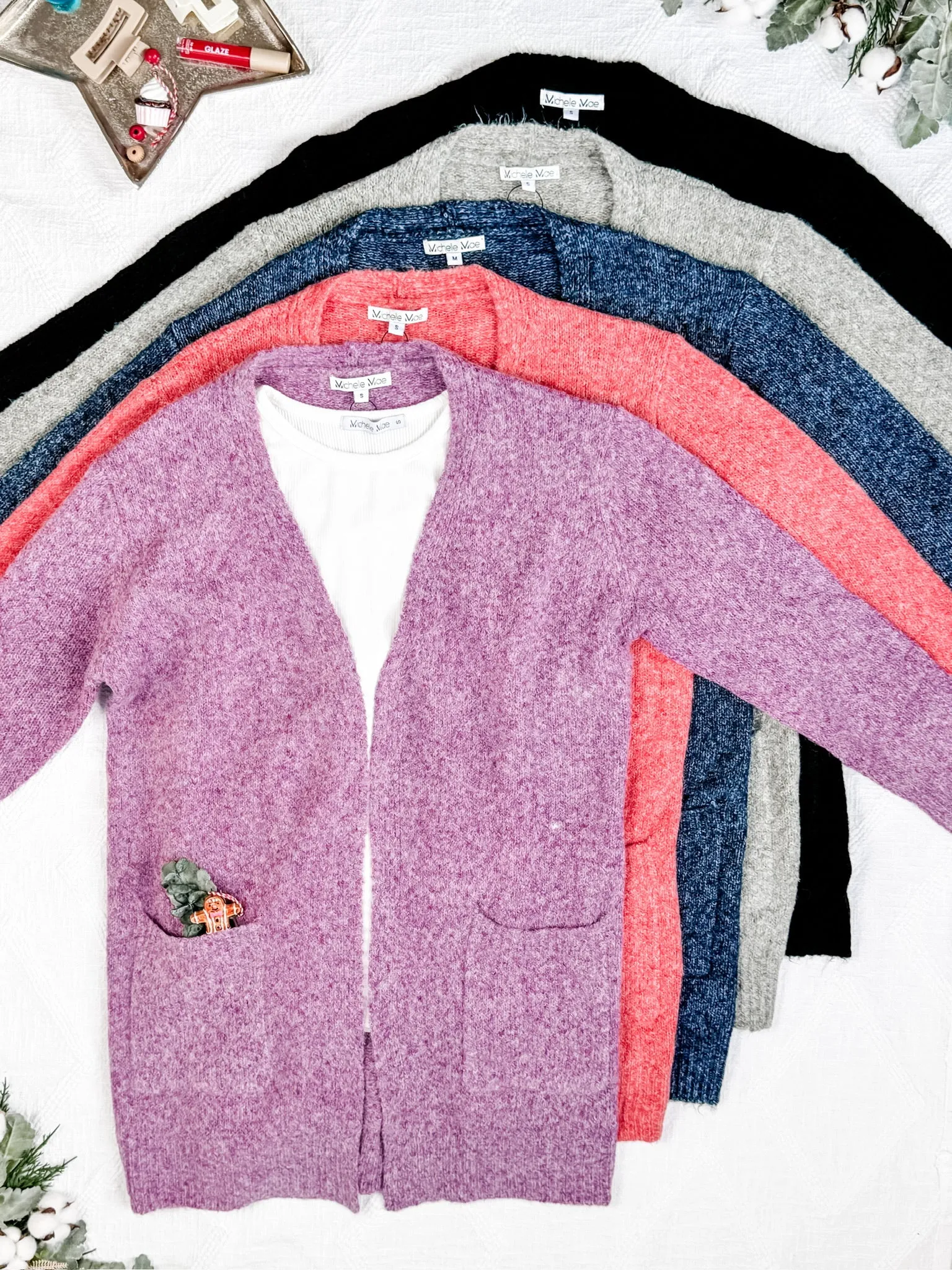 IN STOCK Madison Cozy Cardigan - Stormy Clouds FINAL SALE