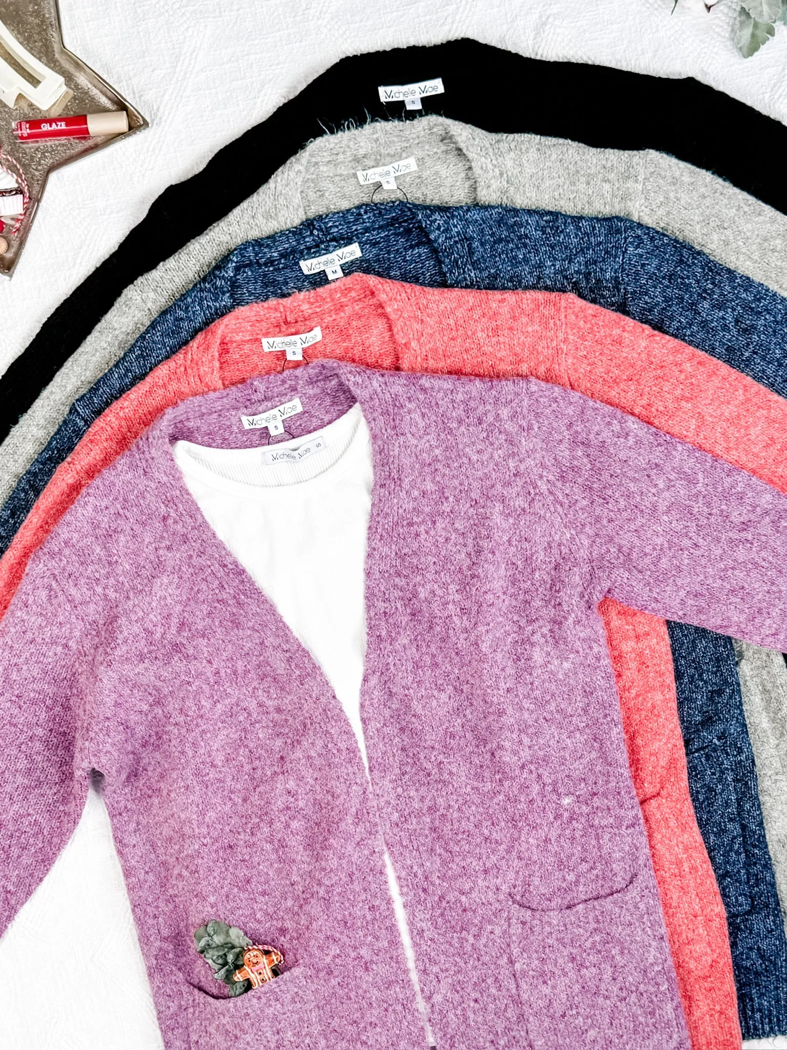 IN STOCK Madison Cozy Cardigan - Stormy Clouds FINAL SALE