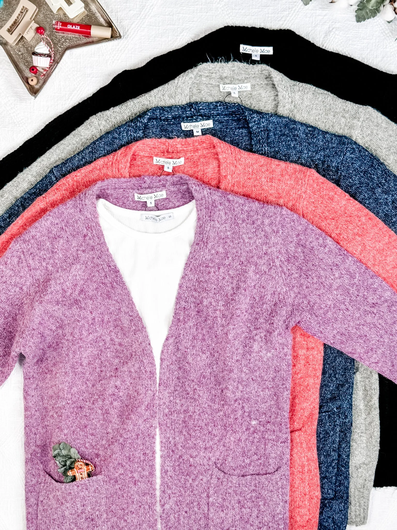 IN STOCK Madison Cozy Cardigan - Stormy Clouds FINAL SALE