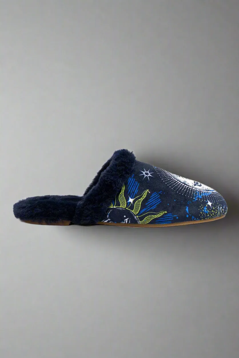 Johnny Was Navy Celestin Mule Slipper JWS9722