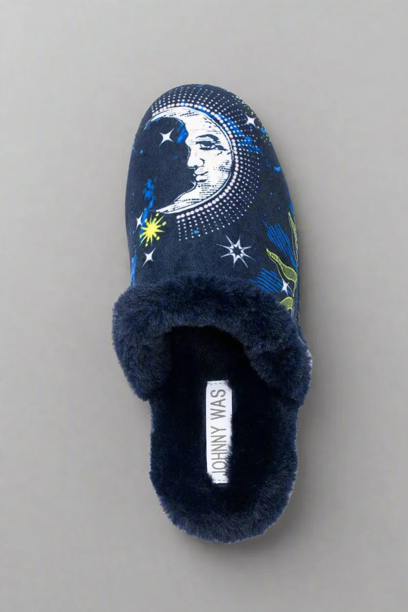 Johnny Was Navy Celestin Mule Slipper JWS9722