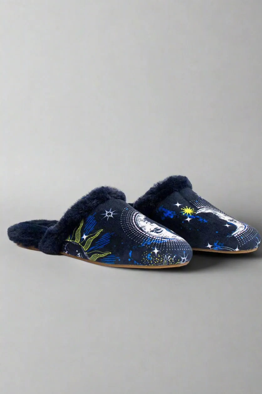Johnny Was Navy Celestin Mule Slipper JWS9722
