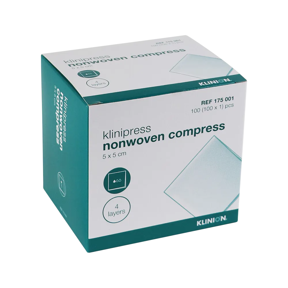 Klinion Non Woven Kompres Steriel 5x5 cm (100 stuks)