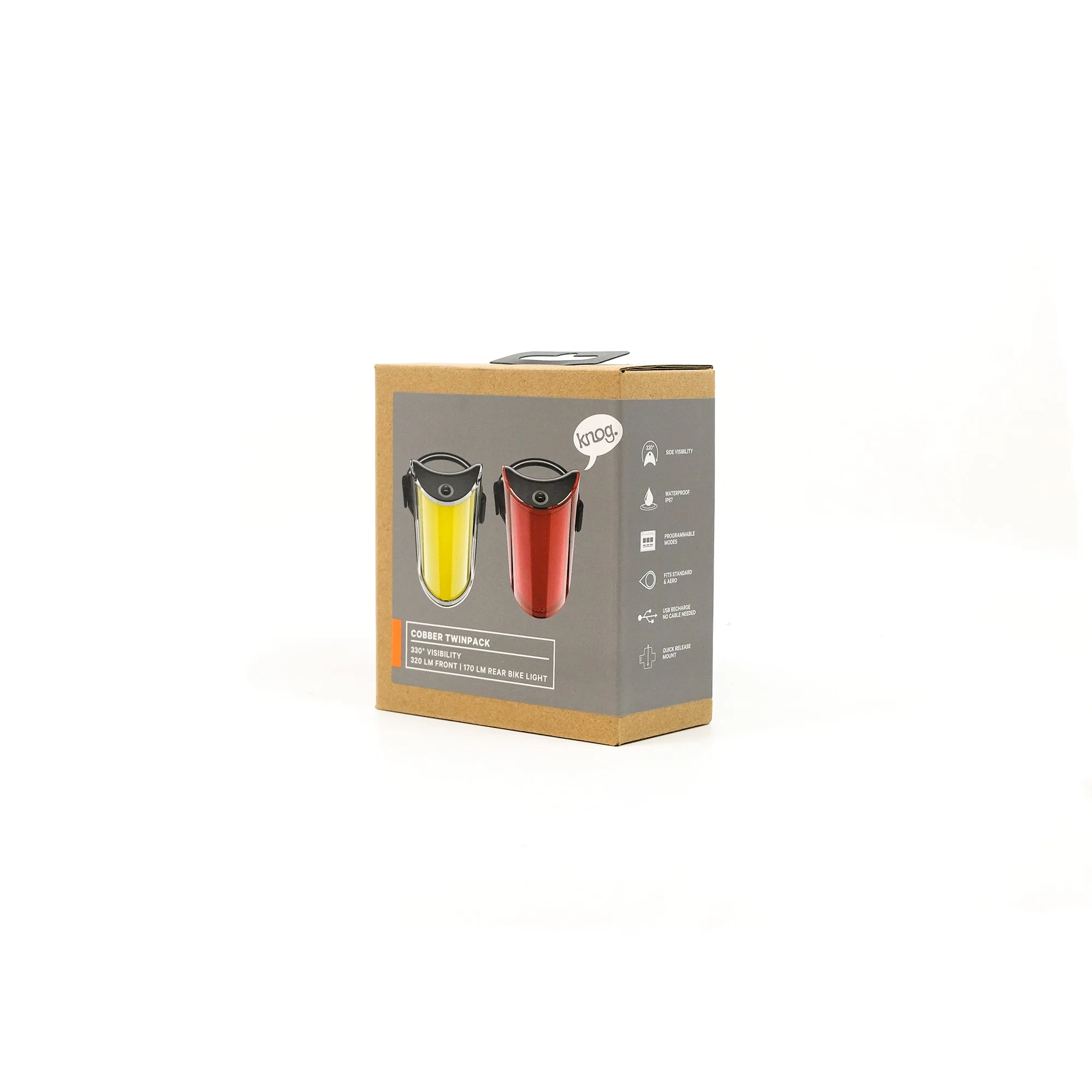 Knog Mid Cobber Light Twin Pack (Front Rear Set)
