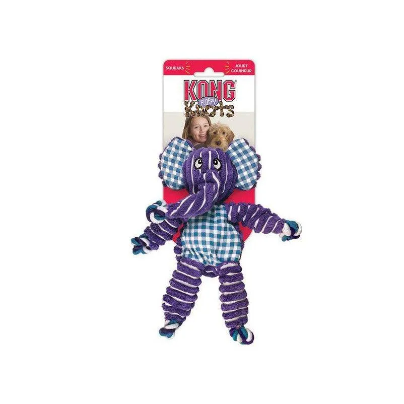 KONG Floppy Knots Elephant Dog Toy