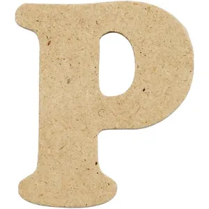 Letters 4cm Pre Punched x 10 - Initial P