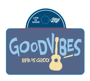 Life is Good Good Vibes Guitar Sticker