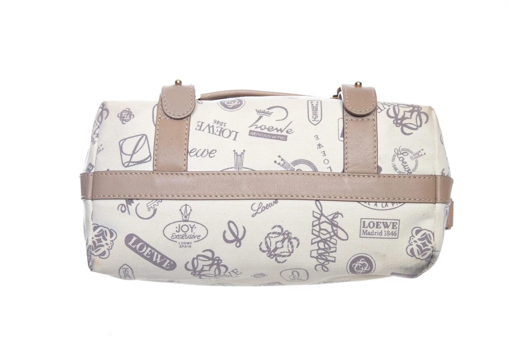 Loewe Tan and Teal Printed Canvas Cross-Body