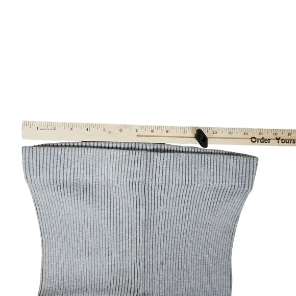 LUNYA Womens Shorts Size L Gray Pull On Cozy Cotton Silk Ribbed Bike Lounge $118