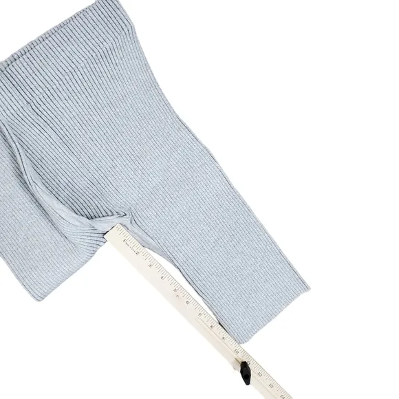 LUNYA Womens Shorts Size L Gray Pull On Cozy Cotton Silk Ribbed Bike Lounge $118