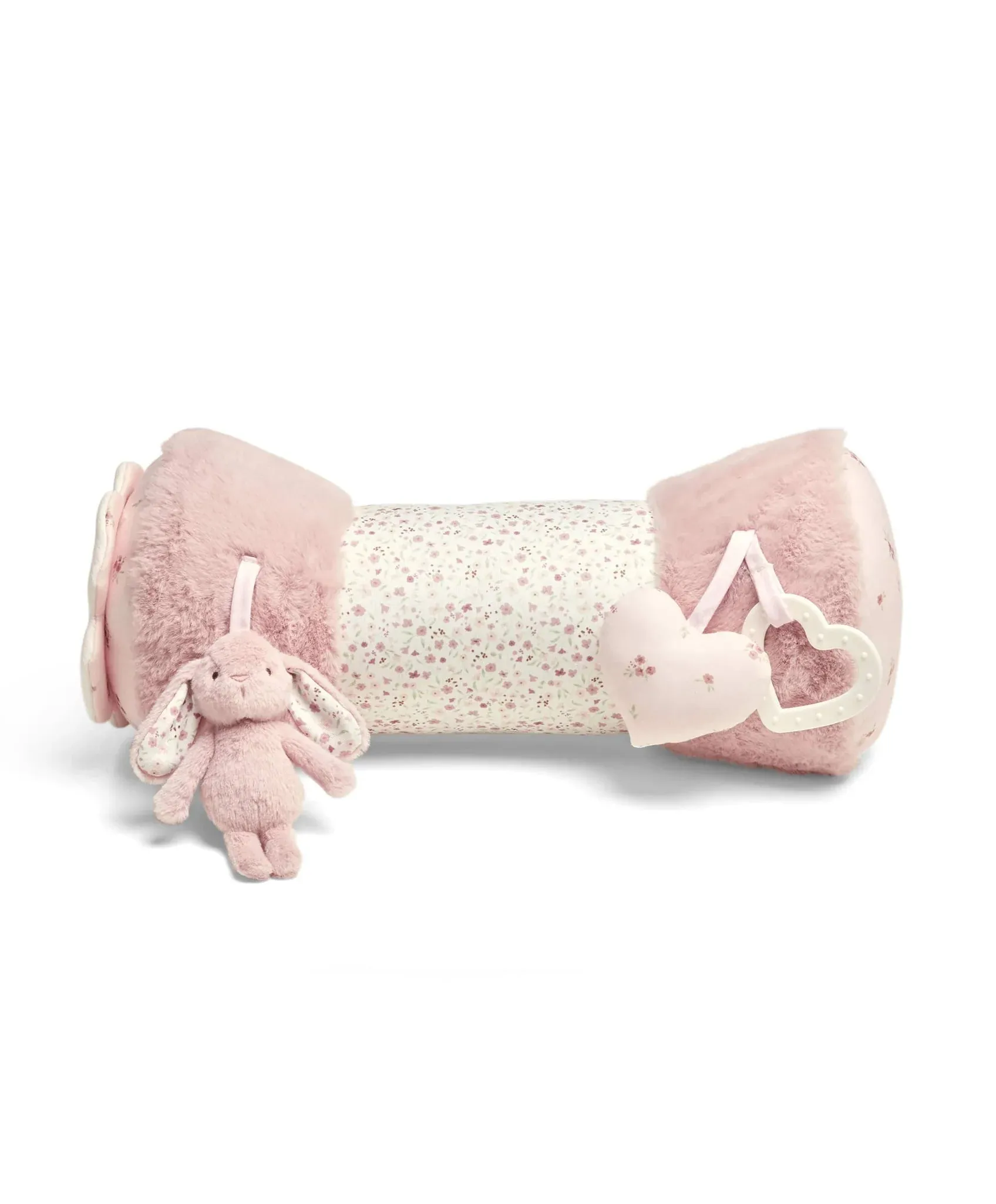 Mamas & Papas 'Welcome to the World' Bunny Tummy Time Roll - Pink