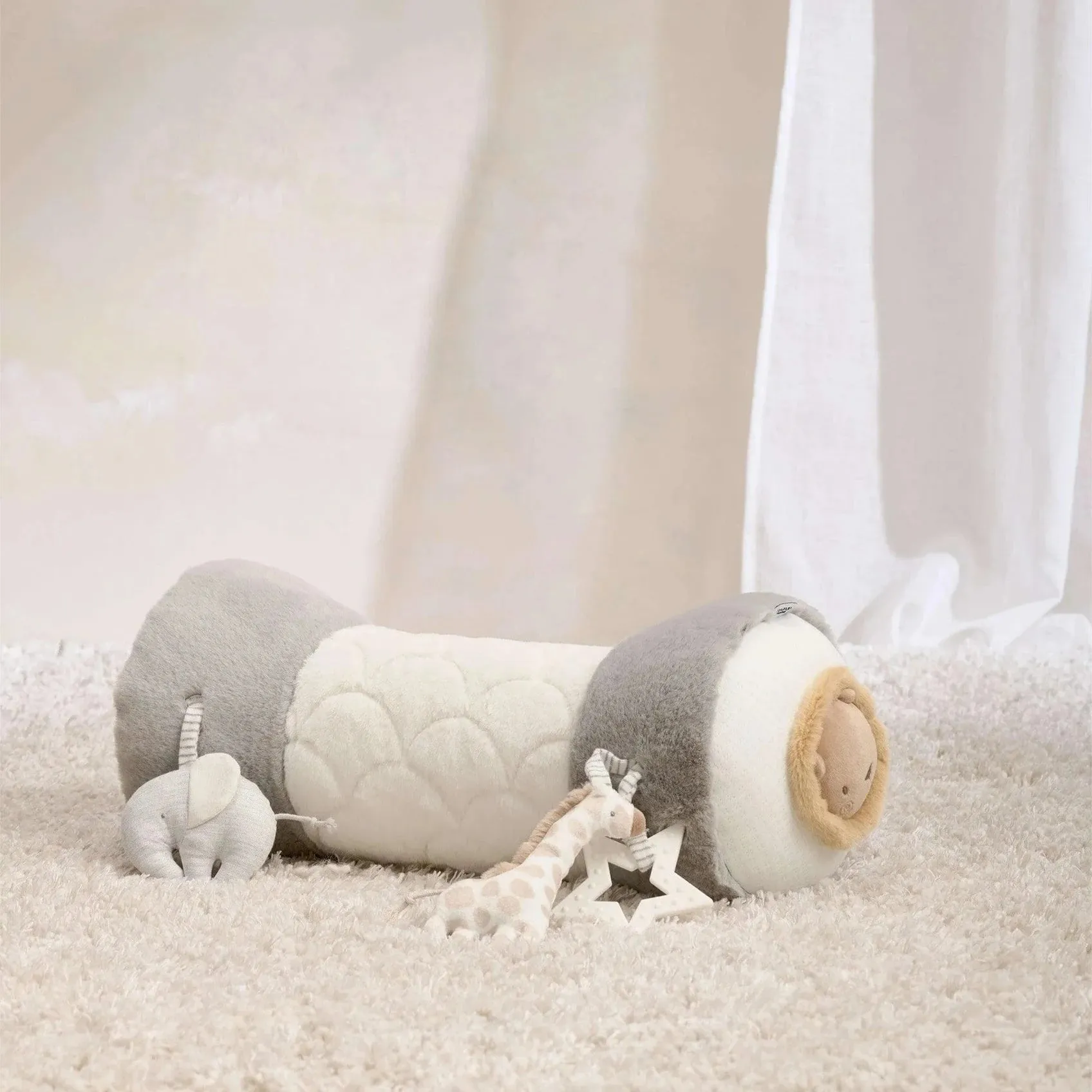 Mamas & Papas 'Welcome to the World' Safari Tummy Time Roll - Grey