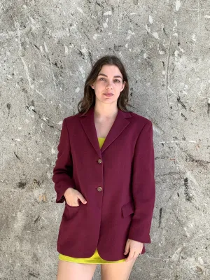 maroon soft blazer