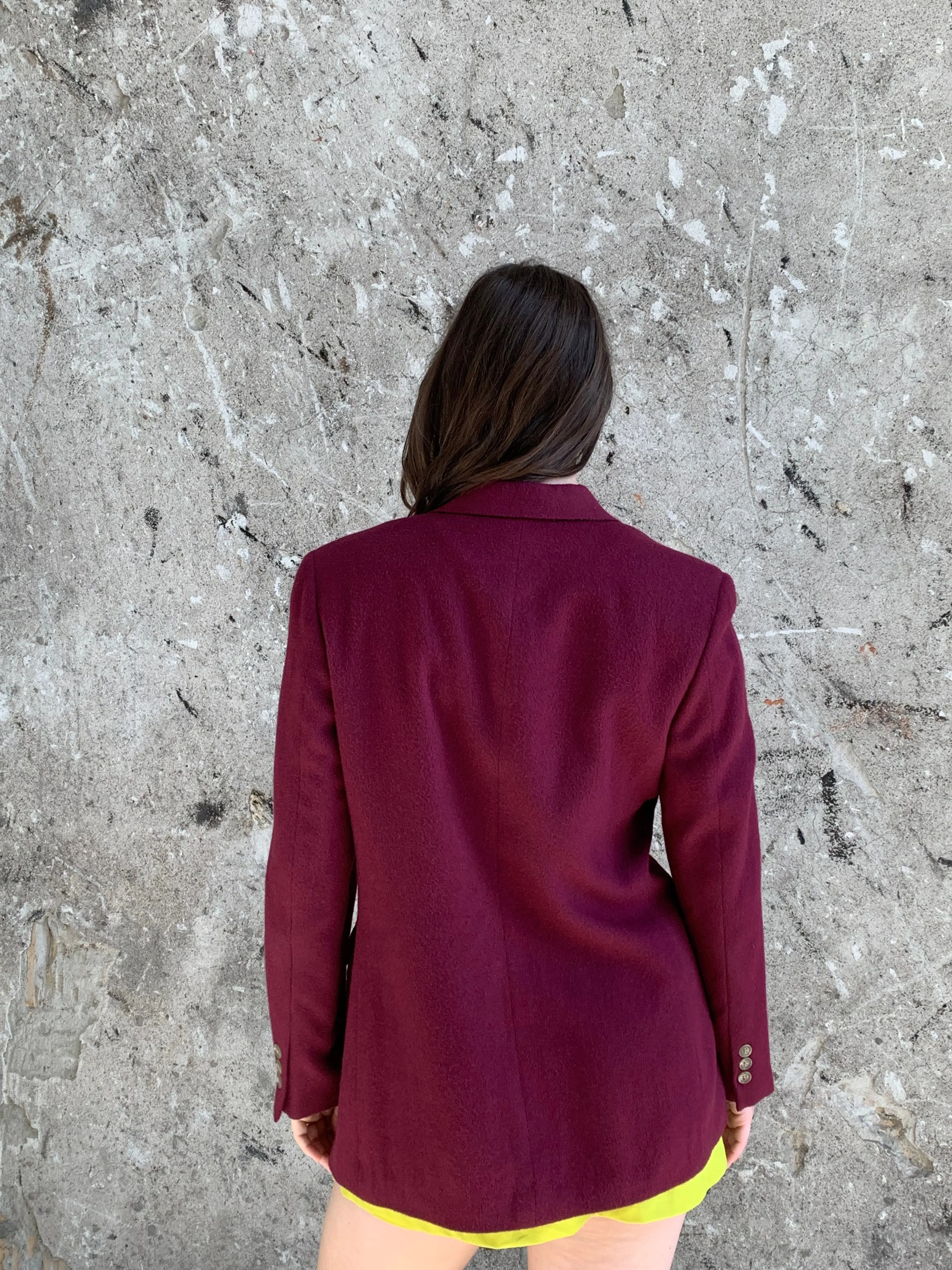 maroon soft blazer