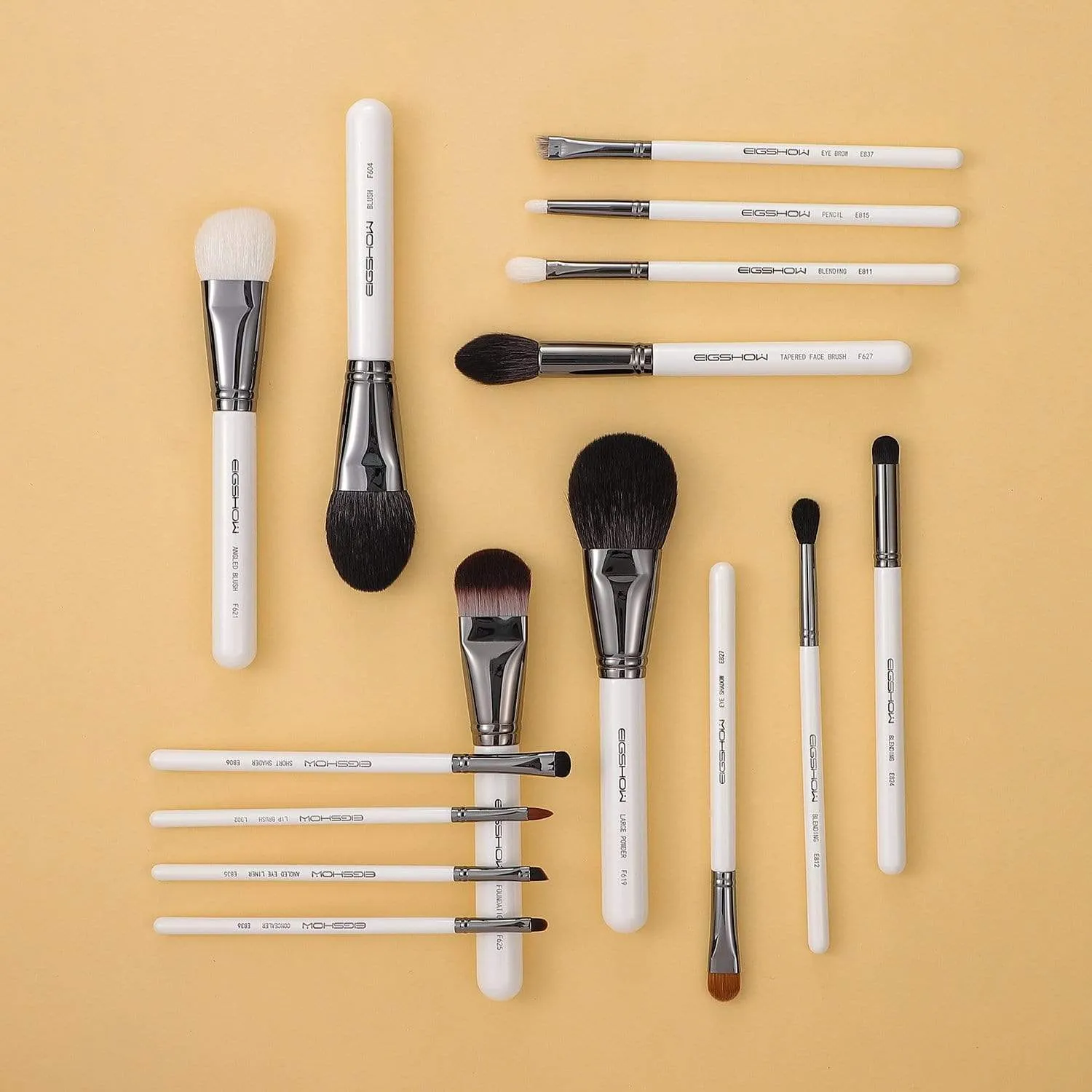 MASTER SERIES - 15 PCS CLASSIC BRUSH KIT -  LIGHT GUN BLACK