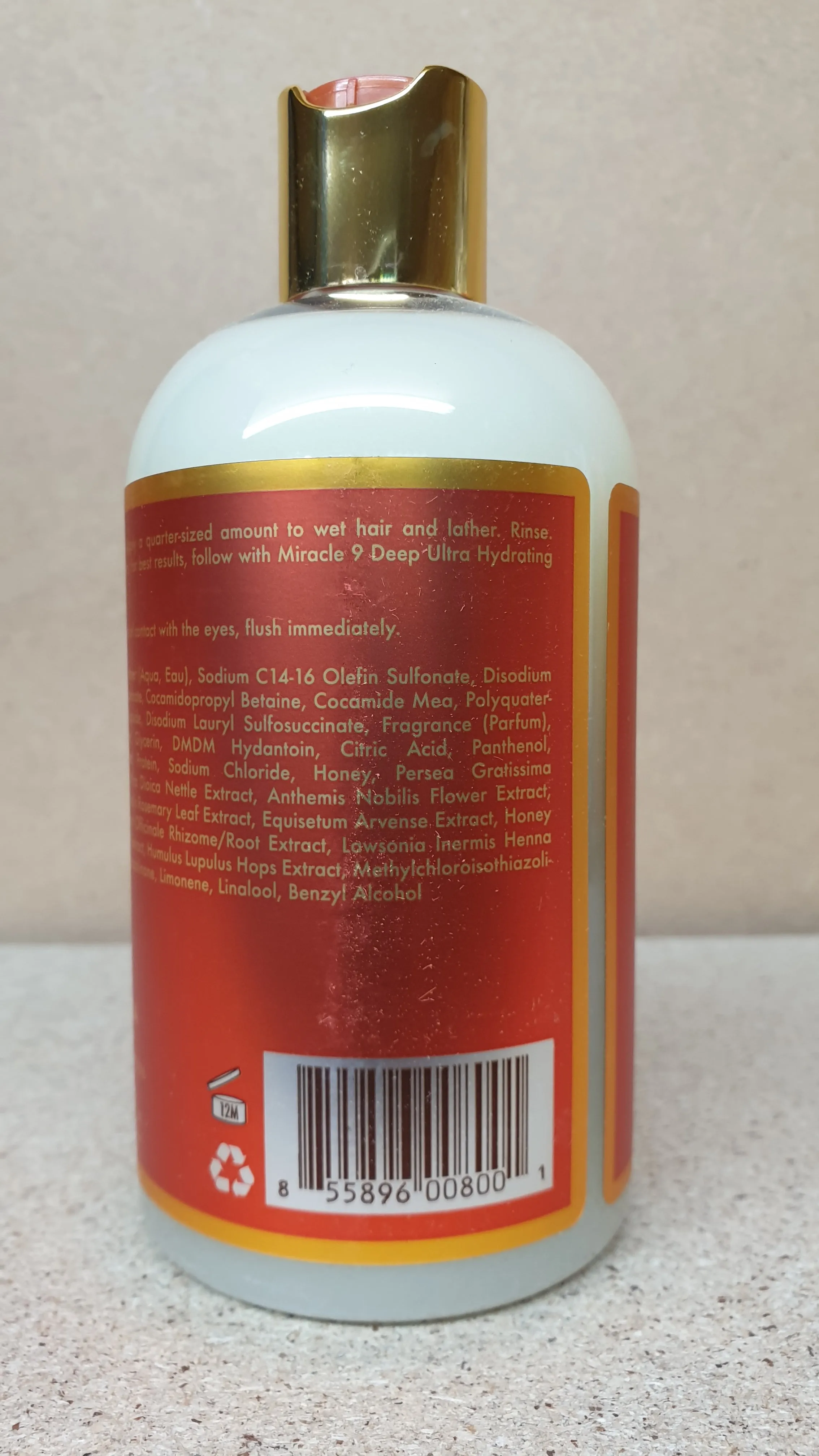 Miracle 9 Revitalizing Honey & Avocado Shampoo 12oz