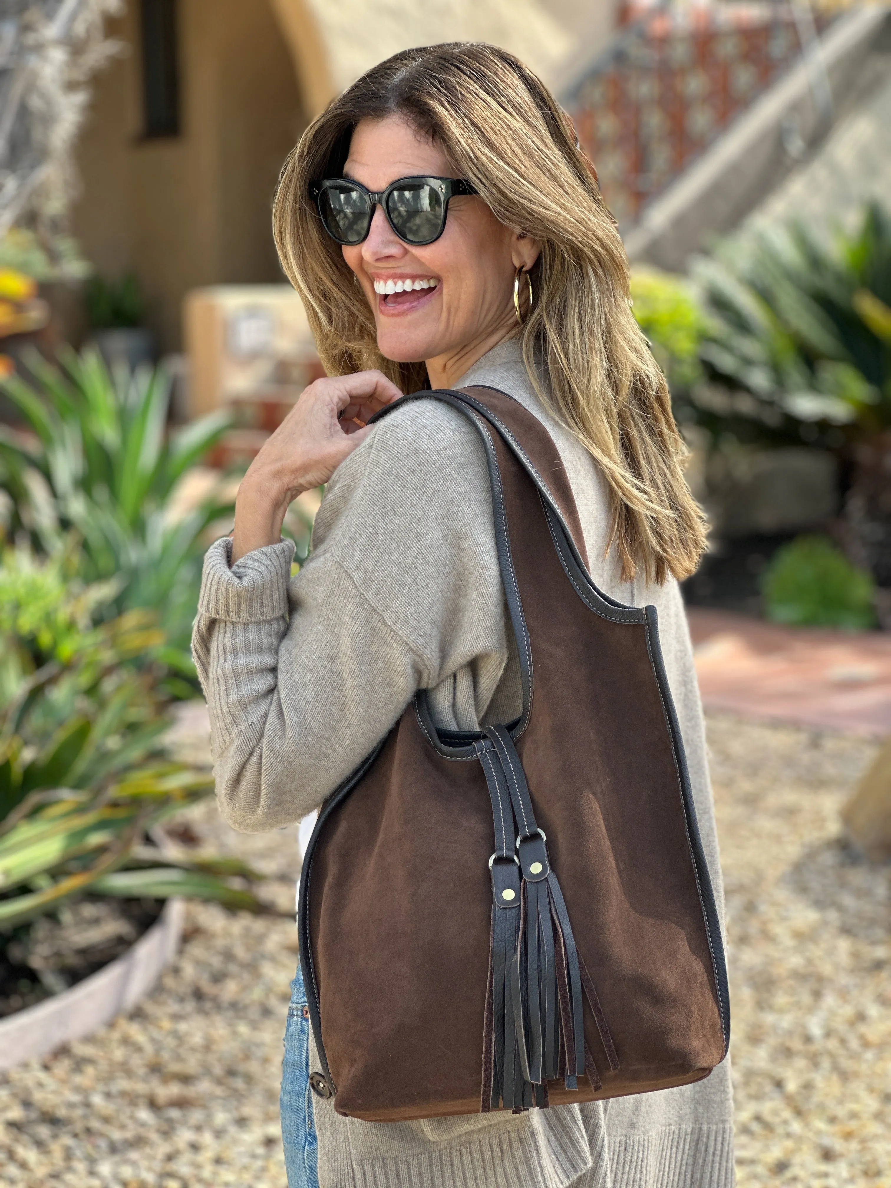 MONICA Black Suede
