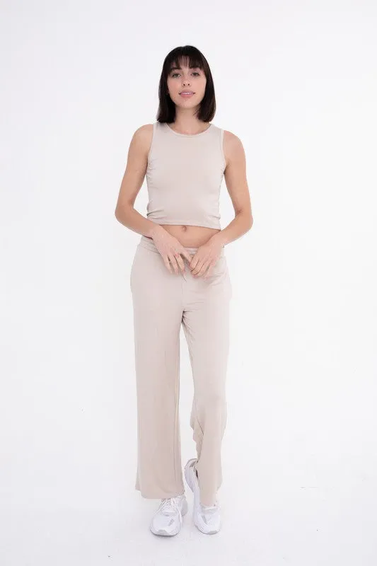 Mono B Mid-Rise Lounge Terry Pant