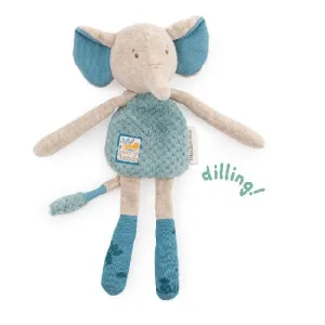 Moulin Roty Sous Mon Baobab - Elephant Rattle Soft Toy