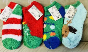 NEW Kid's Cozy Socks 4 Pairs Size 7-8.5