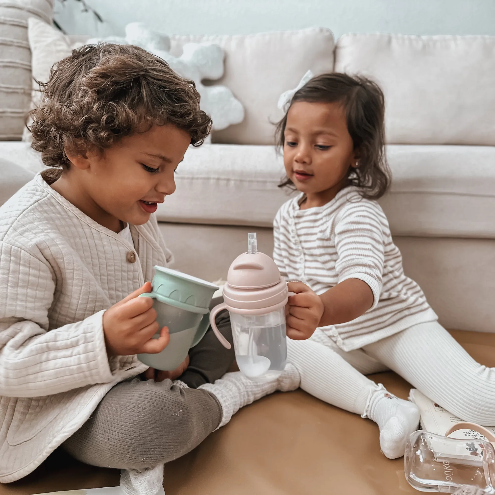 noüka Non-Spill Weighted Straw Cup  9 oz - Bloom (Min. of 2 PK, Multiples of 2 PK)