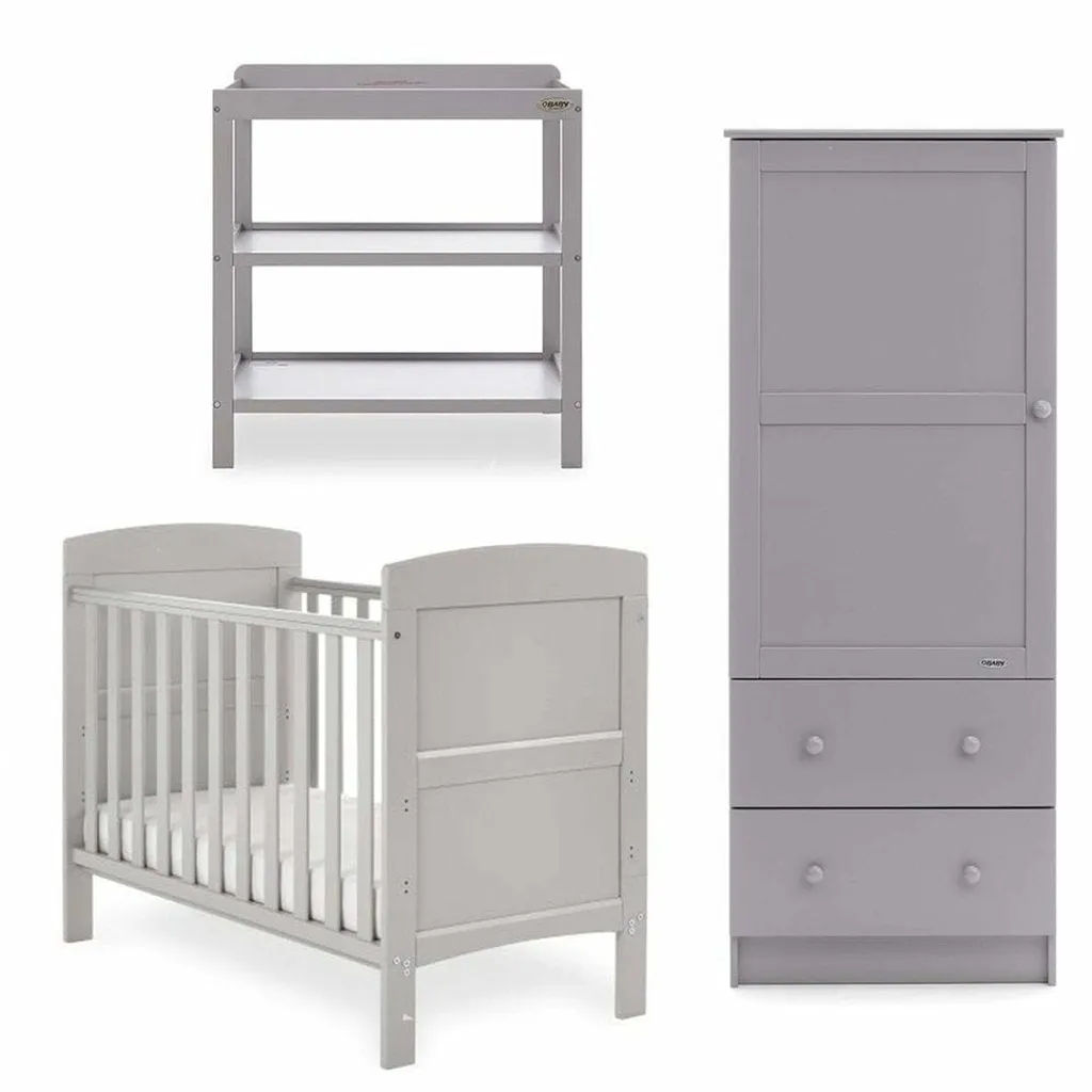 OBABY Grace Mini 3 Piece Room Set - Warm Grey