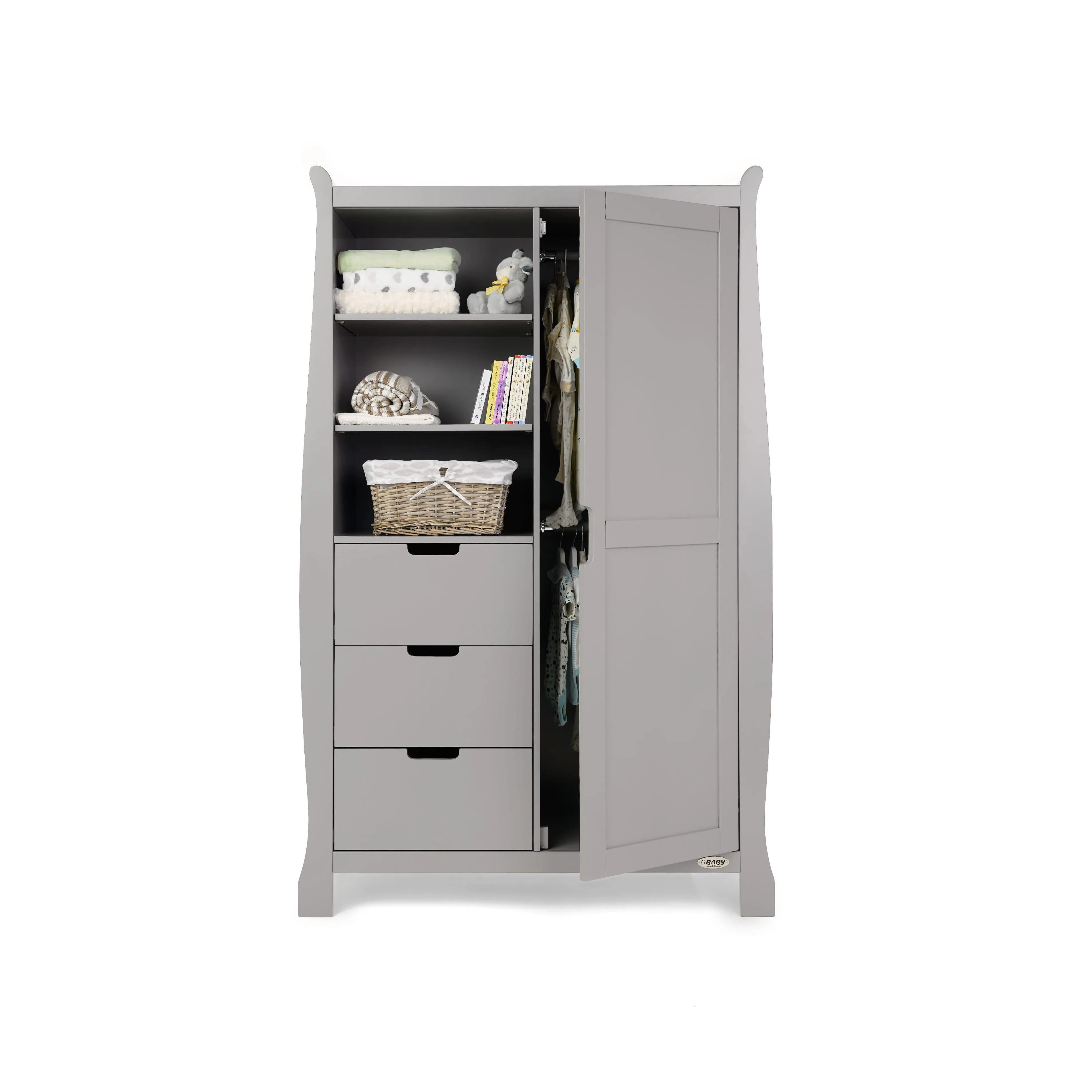 Obaby Stamford Luxe 5 Piece Room Set Warm Grey