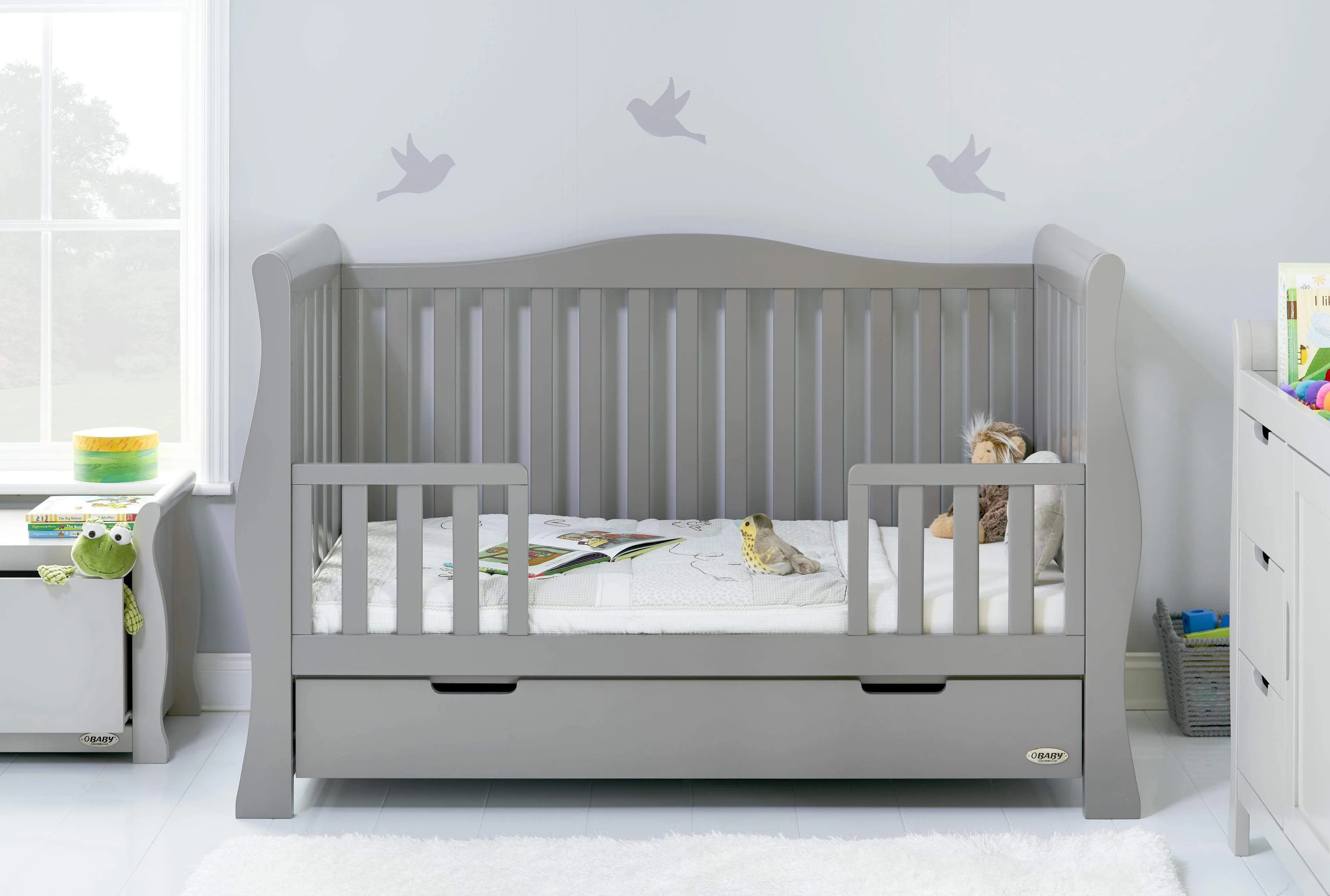 Obaby Stamford Luxe 5 Piece Room Set Warm Grey