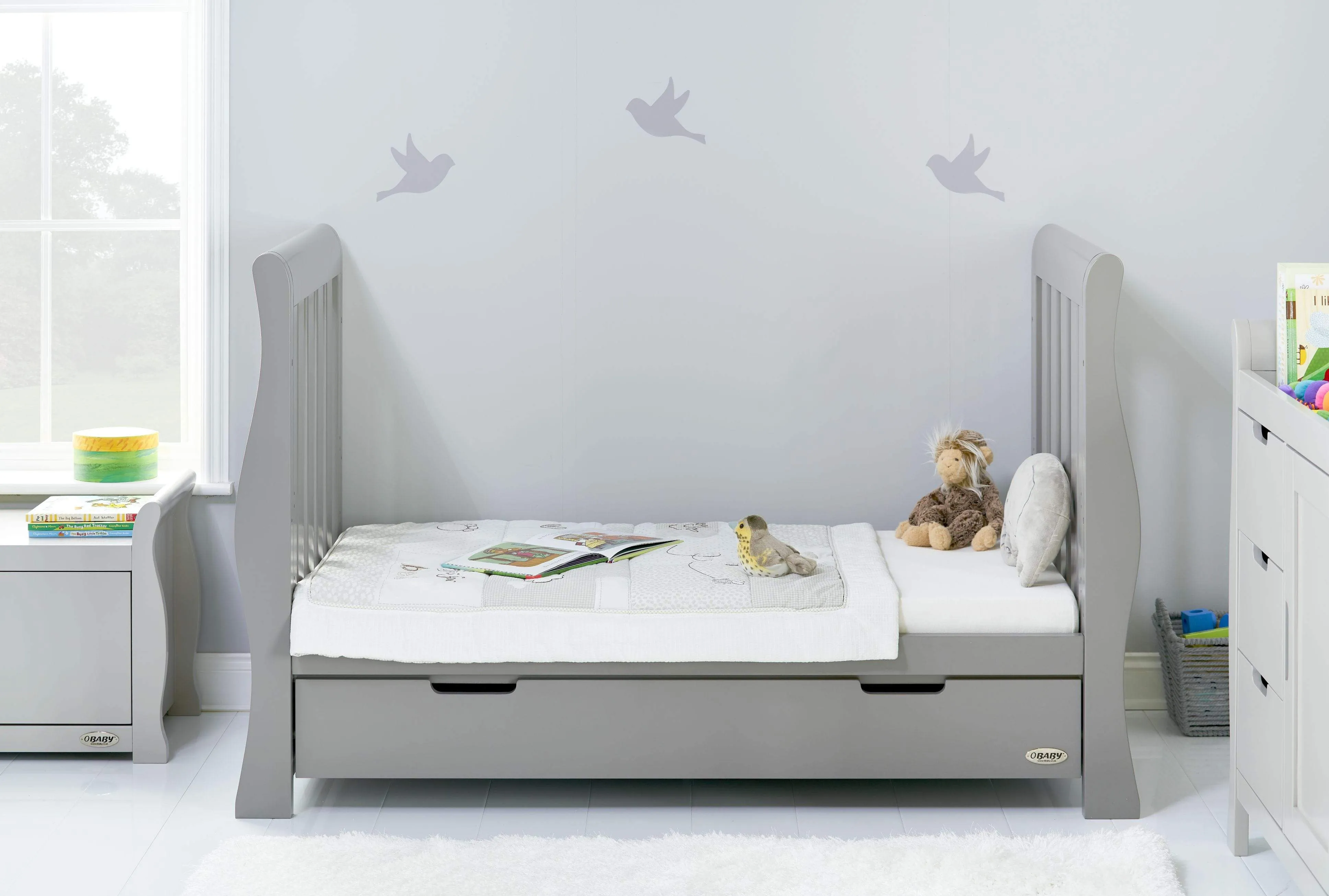 Obaby Stamford Luxe 5 Piece Room Set Warm Grey