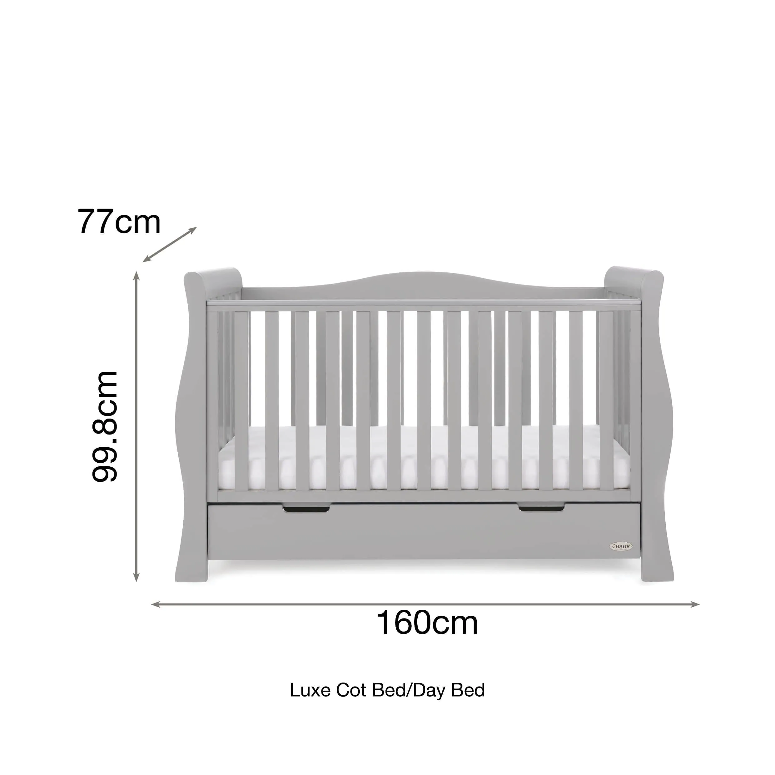 Obaby Stamford Luxe 5 Piece Room Set Warm Grey