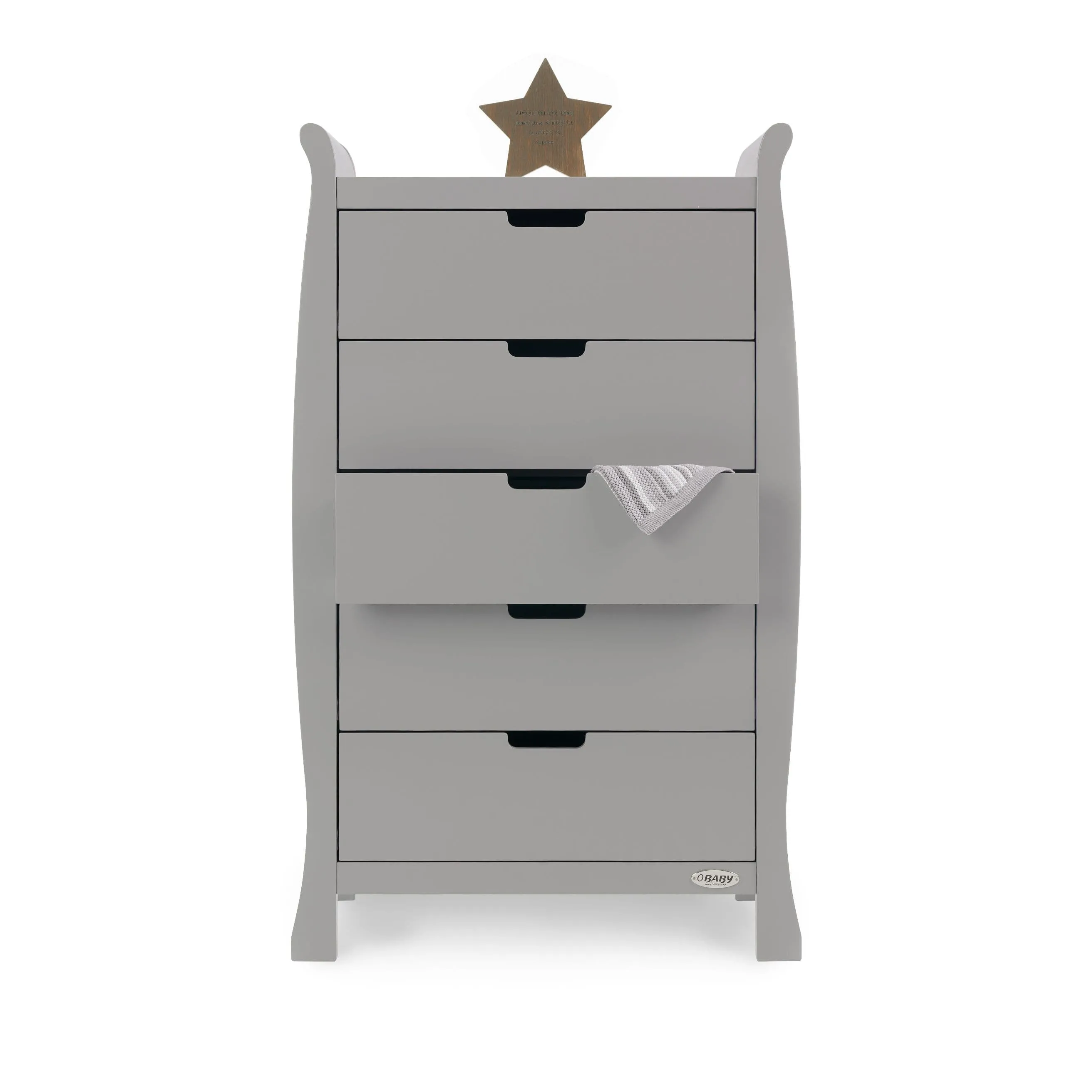Obaby Stamford Luxe 5 Piece Room Set Warm Grey