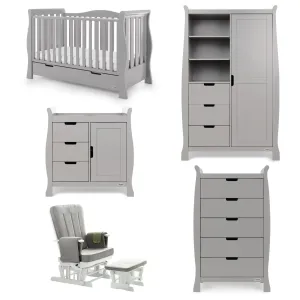 Obaby Stamford Luxe 5 Piece Room Set Warm Grey