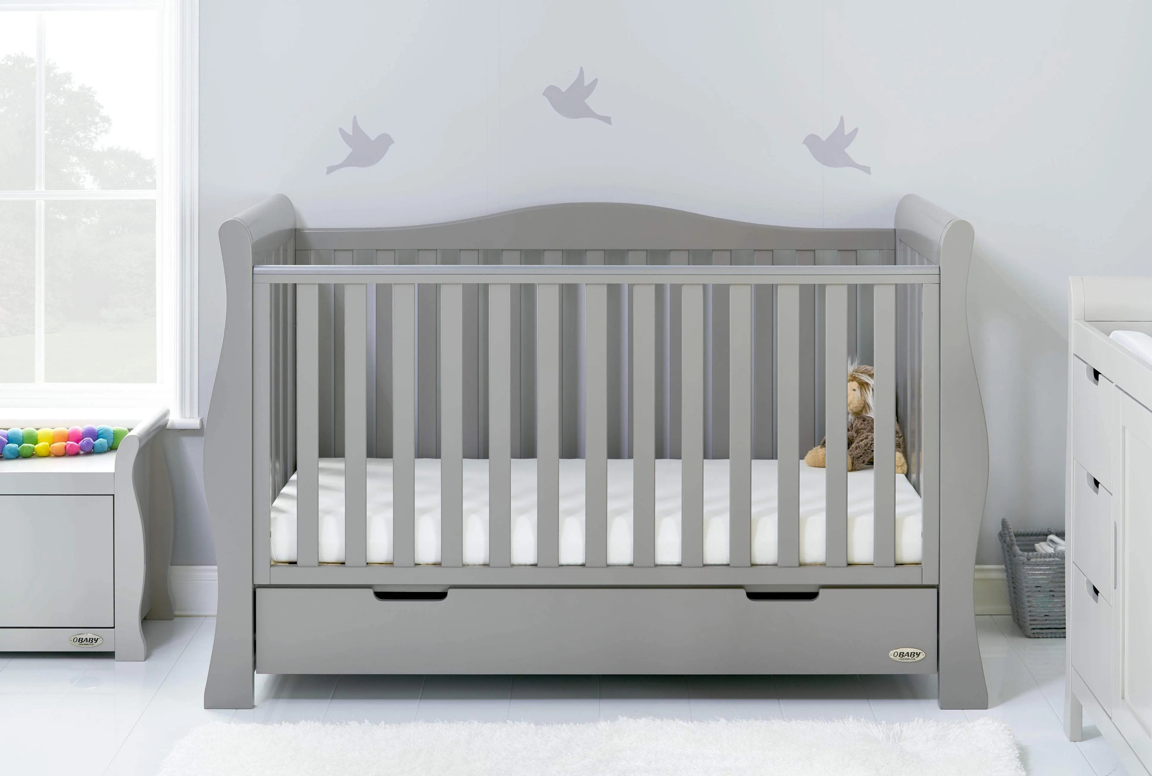 Obaby Stamford Luxe 5 Piece Room Set Warm Grey