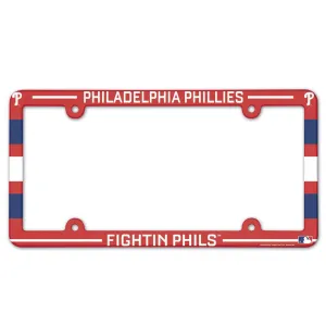 Philadelphia Phillies License Plate Frame Plastic Full Color Style