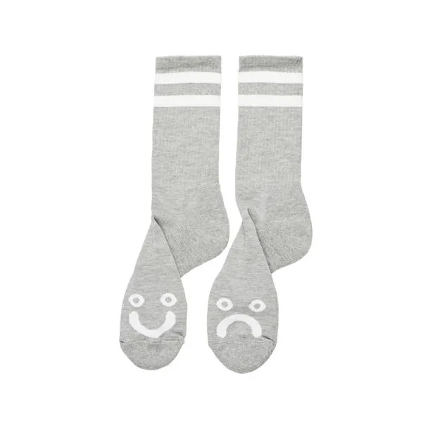 Polar Happy Sad Socks Grey