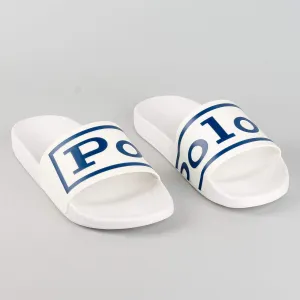Polo Ralph Lauren Polo Slide White/Light Navy Polo