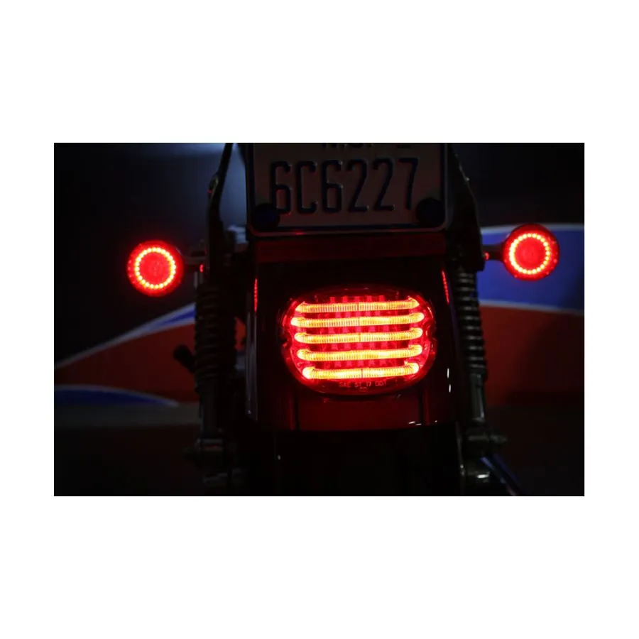 ProBEAM Low Profile LED Taillight For Harley 1999-2023 - Smoke w/License Light