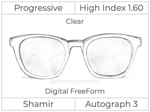 Progressive - Shamir - Autograph 3 - Digital - High Index 1.60 - Clear