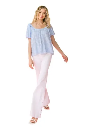 Puff Sleeve Woven Top