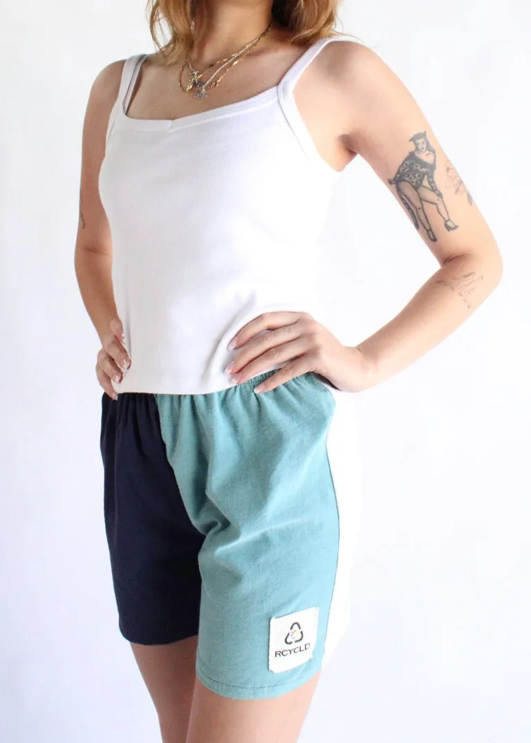 RCYCLD Pieced Tee Shorts
