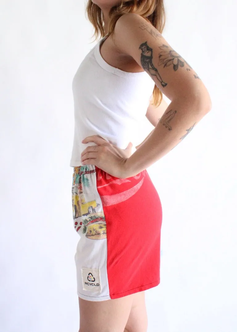 RCYCLD Pieced Tee Shorts