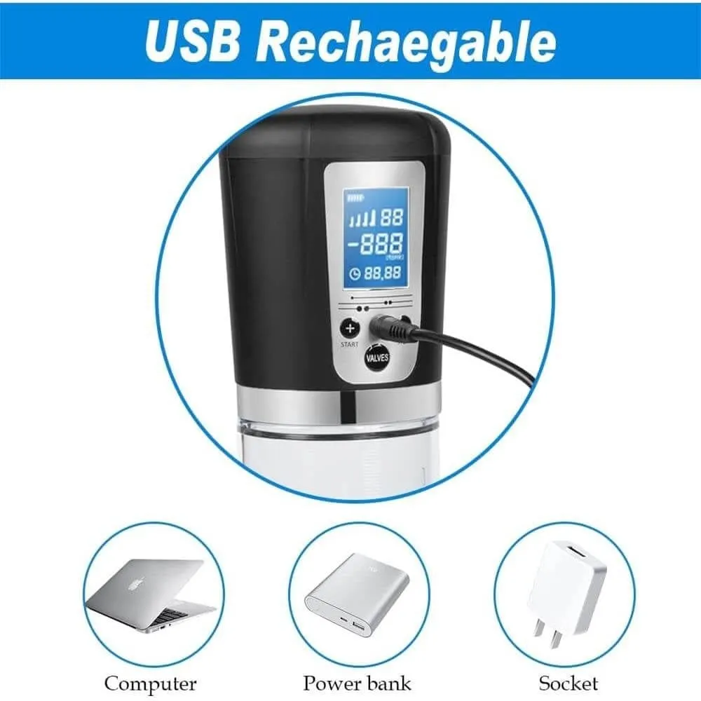 Rechargeable Automatic High-Vacuum Penis Pump Enlargement Extend Pump 1.0 #Cock Too Big #Edging #Thick