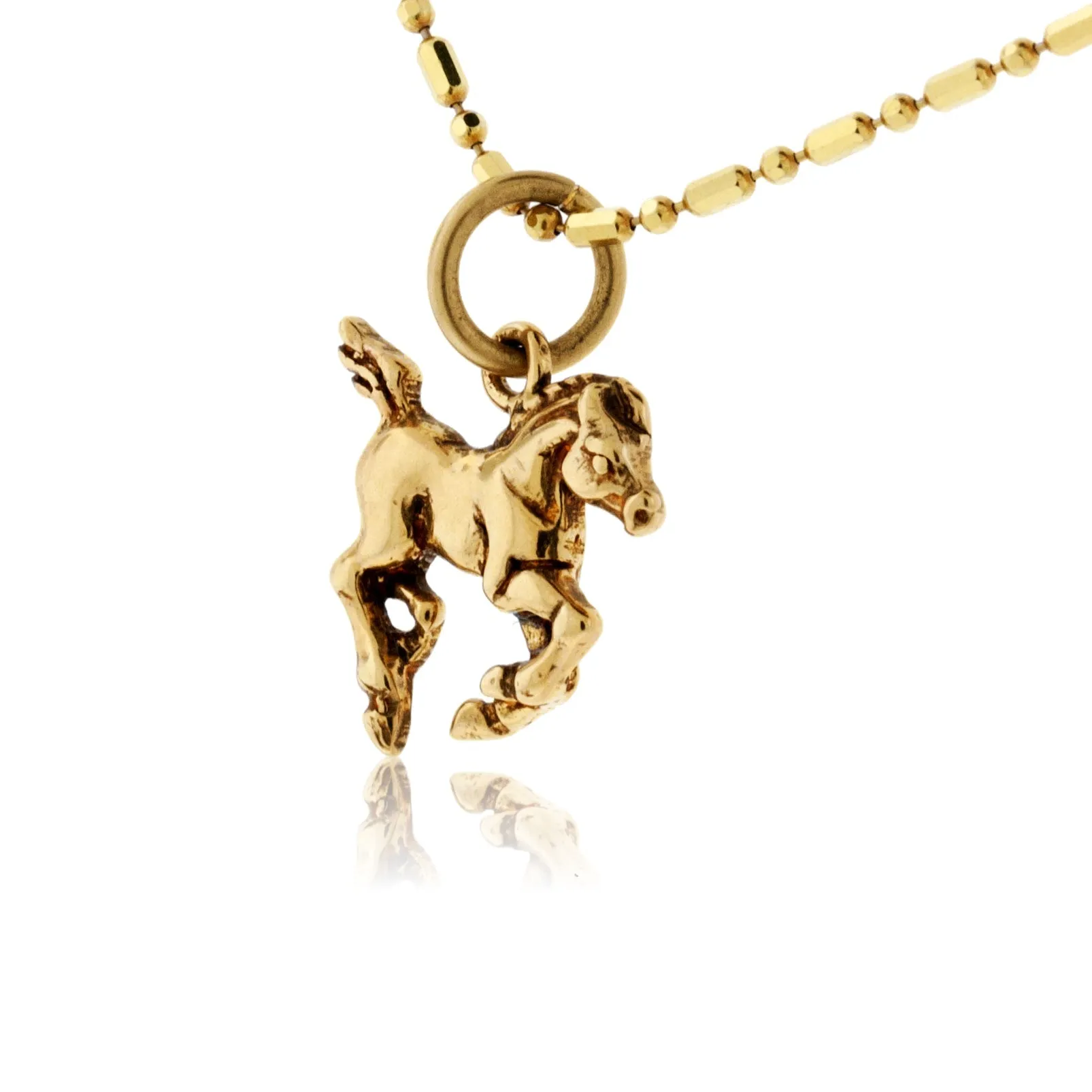 Running Colt Horse Necklace