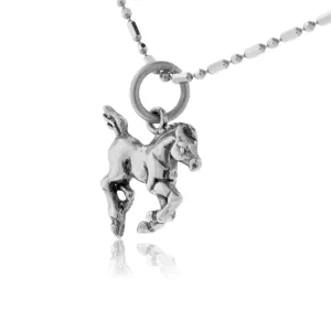 Running Colt Horse Necklace